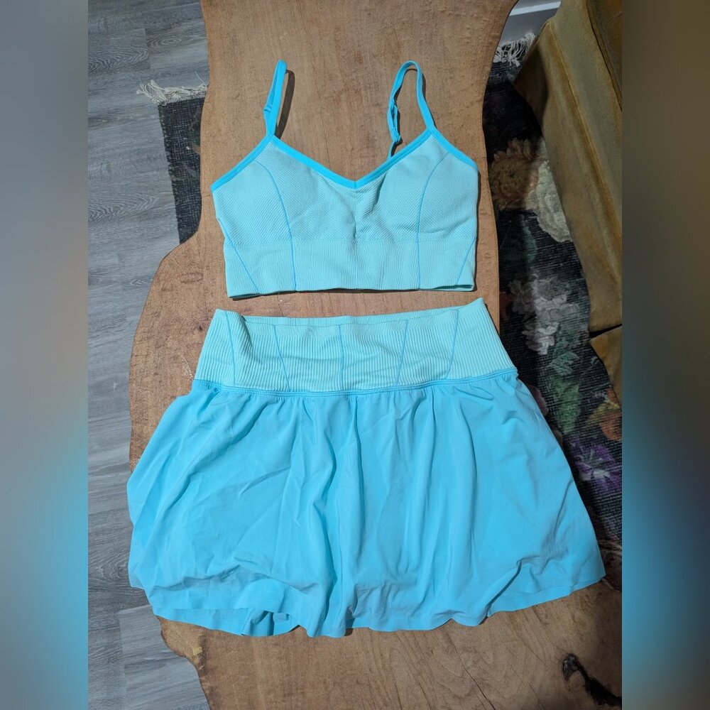 Aerie workout matching set skort large